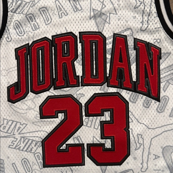Jordan Kids Tank Top - White and Red - Picture 5 of 6